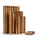3-Piece Edge Grain Acacia Wood Cutting Board Set – 3 Sizes (16 x 12, 13 x 10, 10 x 7 in)