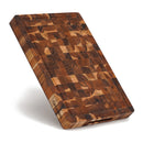 End Grain Teak Wood Butcher Block (M - 16 x 11 x 1.5 in)